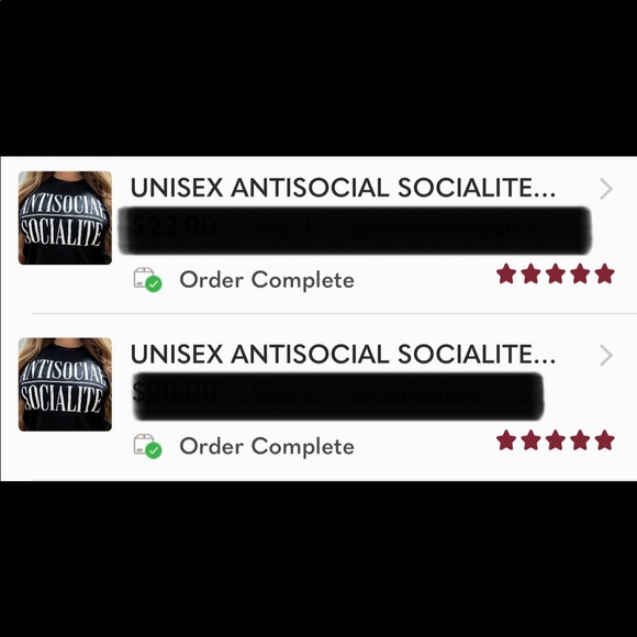 UNISEX ANTISOCIAL SOCIALITE TEE - Picture 6 of 6